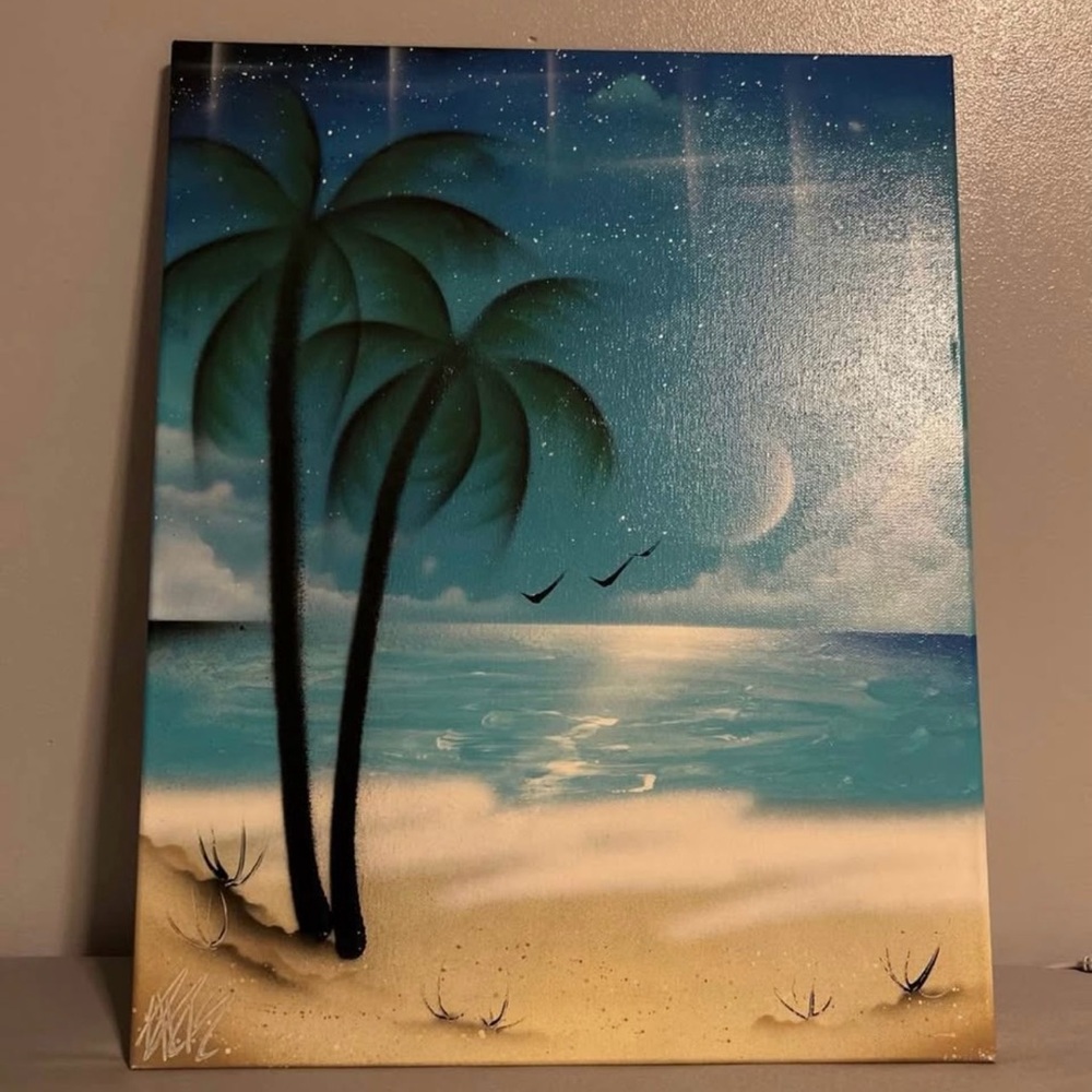 Tropical Beach Canvas Art